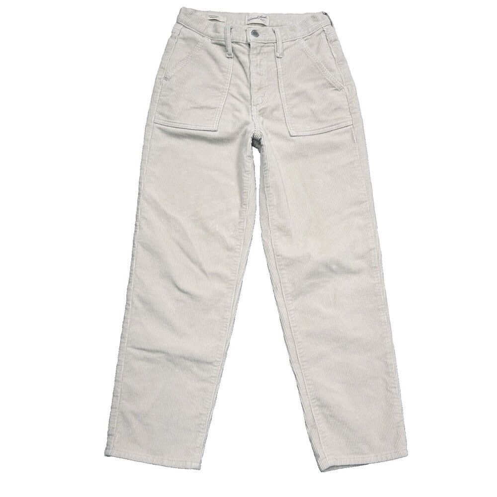 Universal Thread Vintage High Rise Corduroy Pants 0/25 Beige High Waist Womens